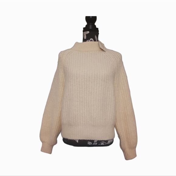 Universal Thread Sweaters - Universal Thread Pale Yellow Thick Knit Mock Neck Sweater Size Small NWT!